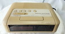 Sony Dream Machine ICF-C240 Radio Alarm Clock-1989-AM FM-Corded-Tested Works picture