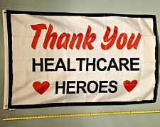 HEALTHCARE HERO FLAG *FREE SHIP USA SELLER* Thank You Health Poster Sign 3x5' picture
