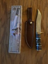 Custom Forged Bowie Knife D2 Tool Steel Camel Bone Sports picture