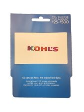kohls gift card $25-$500, Used, Cheap picture