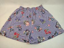 Vintage Disney Mickey Unlimited Jerry Leigh Plaid Shorts Small Elastic Waist picture