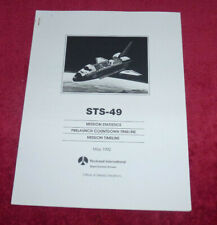 NASA STS-49 Rockwell International Press Kit Booklet 54 pages 1992 picture