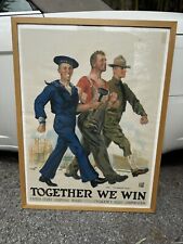 Together We Win -James Montgomery Flagg ( 1860-1960) Original Poster 1917 picture