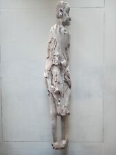 Vintage Large African Driftwood Sculpture Very Rare Artwork 33.5 Inches Tall picture