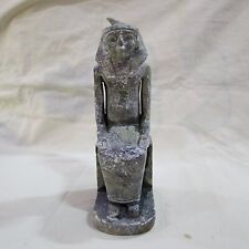 Ancient Egyptian Pharaoh Antique, Granite Stone Statue, Egyptian King Figurine picture