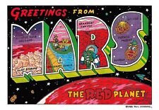 GREETINGS FROM MARS 1986 Paul McGehee Postcard 5694c picture