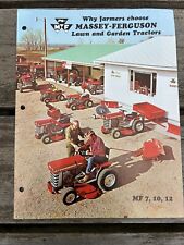 Massey Ferguson LGT Lawn and Garden Tractor Color Ad Sales Brochure MF 7 10 12 picture