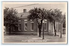 1938 Post Office Building Scene Street Linton Indiana IN RPPC Photo Postcard picture