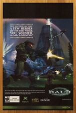 2001 Halo Combat Evolved Xbox Print Ad/Poster Official Promo Art Master Chief picture