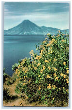 Guatemala Central America Postcard Lake Atitlan c1950's Vintage Posted picture