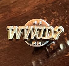 Vintage WWJD What Would Jesus Do Hat Tie Lapel Pin picture