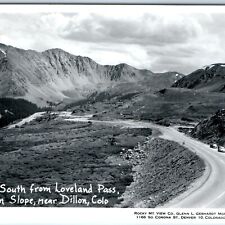 c1960s Dillon, CO South Loveland Pass RPPC West Slope Gebhardt Real Photo A129 picture