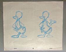 Original 1990s Disney Animation Pencil Drawing Sketch DONALD DUCK 4 Poses WOW picture