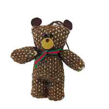 Vintage Particular People, 1984, Bear, Brown, Knit, Crochet, Wool, Ornament picture
