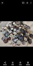 Mother Of Pearl Buttons Lot Assorted 500 Pieces  Vintage Pink Carved Abalone  picture