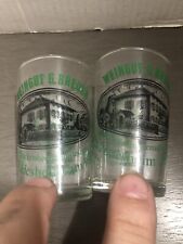 Vintage Weingut G. Breuer German Wine Shot Glass Pair Of 2 picture