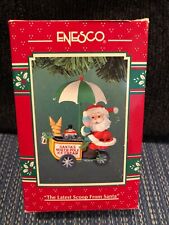1994 Santas North Pole Enesco Ornament The Latest Scoop From Santa w/ Box picture