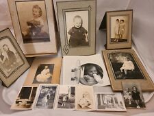 Antique Photograph Some Cabinet Card Lot Of 13 Baby Children Boy Girl picture