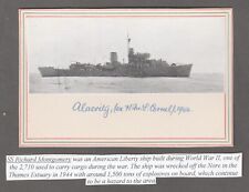 S.S. Richard Mongtgomery WWI vintage postcard picture