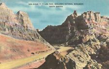 Vintage Postcard 1958 Scene Dillion Pass Badlands National Monument South Dakota picture