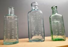Lot 3- Antique Bottles Atwood's Jaundice Bitters, Ayer's Cherry Pectoral, Eno's picture