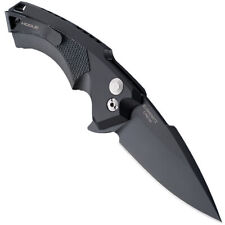 Hogue X5 Manual Opening Knife All Black Aluminum Handle Spear Point Blade 34579 picture