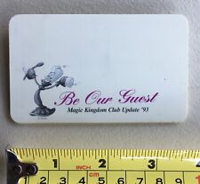 Rare 1993 Magic Kingdom Club Update “Be Our Guest” Badge Pinback- good cond picture