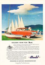 1953 Nash Budd Boat - Original Advertisement Print Art Car Ad J620 picture