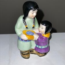 EUC Vintage Alaskan Arctic Treasures ALICE And ELLA Hand Painted Figurine Inuit picture
