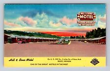 Reno NV-Nevada, Hill & Sons Motel Advertising, Antique, Vintage Postcard picture