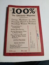 1918 OLD MAGAZINE 100% EFFICIENCY FULL OF ADS picture