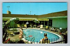 Glendale CA-California, Pacific Plaza Inn, Scenic View Pool, Vintage Postcard picture