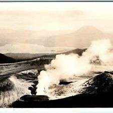 1937 Hokkaido Island, Japan RPPC Lake Akan Mashu National Park Caldera Photo A53 picture
