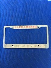 Sacramento Swift Auto World Dealership License Plate Frame Holder  picture