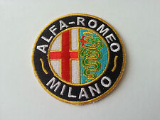 Motorsport Motor Racing Car Patch Sew / Iron On Badge:- Alfa Romero Milano picture