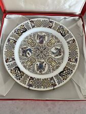Spode Iona Plate Vintage Celtic Bone China Plate England ~ Original Box picture
