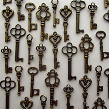 Lot Of 48 Vintage Style Antique Skeleton style Old Keys Jewelry picture