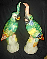 Amazing Pair Mottahedah Design Parrots/Cockatoos Made in Italy 😃😊😉 picture