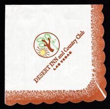 ** NICE DESERT INN AND COUNTRY CLUB CASINO, LAS VEGAS, NV COCKTAIL NAPKIN ** picture