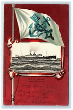 1902 R.P.D. Bremen Nordd Lloyd Postcard Ship German Private Mailing Card picture