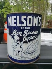 Nelson Gallon Oyster tin Alabama  picture