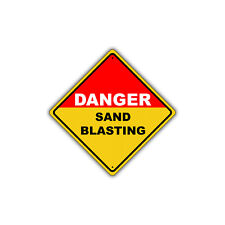 Danger Sand Blasting OSHA Novelty Caution Notice Aluminum Metal Sign 12x12 picture