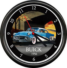 Licensed 1956 Super Buick Riviera Vintage Blue General Motors Sign Wall Clock picture