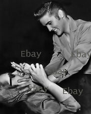 Vampira Maila Nurmi with Elvis Presley 8X10 Photo Reprint picture
