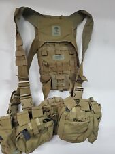 S.O TECH MEDICAL ASSAULT HARNESS CHEST RIG w/ HYDRATION CARRIER RACK FLICK Khaki picture