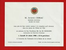 AR3-CARD-J.ROBIN-THEATRE-CHAMPS-ELYSÉES-[JACQUES CHIRAC]-[JOE M.RODGERS]-1986 picture