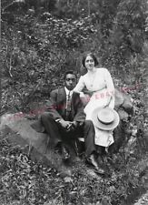 Vintage Old 1910's Photo reprint of a African American Black Couple Man Woman picture