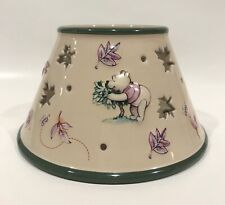 Vintage Disney Winnie the Pooh & Friends Ceramic Candle Shade ONLY Replacement picture