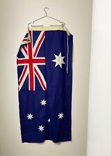Vintage [ Australia Flag ] Linen CANVAS Embroidered Details Geo PICKERS Brisbane picture