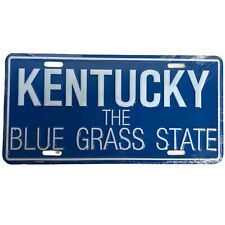 NOS True Vintage Kentucky The Blue Grass State Booster License Plate Vanity KY picture